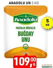 TARIM KREDİ ANADOLU UN 5 KG fiyat ve kampanya bilgisi